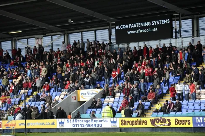 Framed Print : Shrewsbury Town vs. Bristol City: Fans in Action, Sky Bet League One (Mar. 8, 2014) Framed Print : Shrewsbury Town vs. Bristol City: Fans in Action, Sky Bet League One (Mar. 8, 2014)