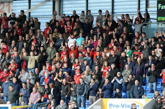 Framed Print : Shrewsbury Town vs. Bristol City: A Sea of Supporters at New Meadow, League One Clash (08 / 03 / 2014) Framed Print : Shrewsbury Town vs. Bristol City: A Sea of Supporters at New Meadow, League One Clash (08 / 03 / 2014)