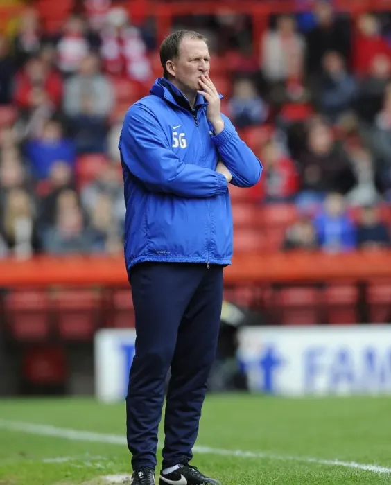 Framed Print : Simon Grayson Leads Preston North End at Ashton Gate, Bristol City vs Preston North End, Sky Bet League One