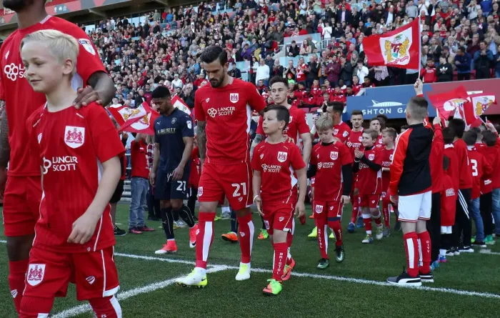 Framed Print : Sky Bet Championship: Mascots Leading the Way - Bristol City vs Barnsley