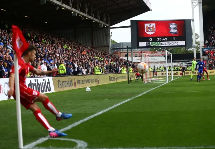 Framed Print : Sky Bet Championship Showdown: Bristol City vs Birmingham City (May 7, 2017) - Clash at Ashton Gate