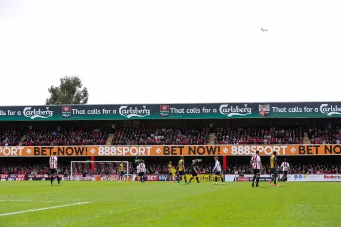 Framed Print : Sold Out: The Passionate Bristol City Fans at Brentford's Griffin Park Framed Print : Sold Out: The Passionate Bristol City Fans at Brentford's Griffin Park