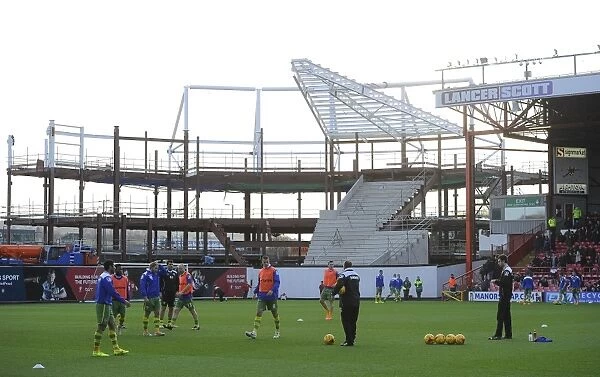 South Stand Transformation Takes Shape: A Peek from the Pitch - Bristol City vs Notts County (January 10, 2015)