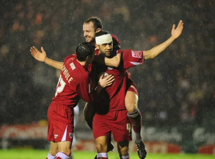 Framed Print : The South West Derby: Bristol City vs. Plymouth Argyle - Season 08-09