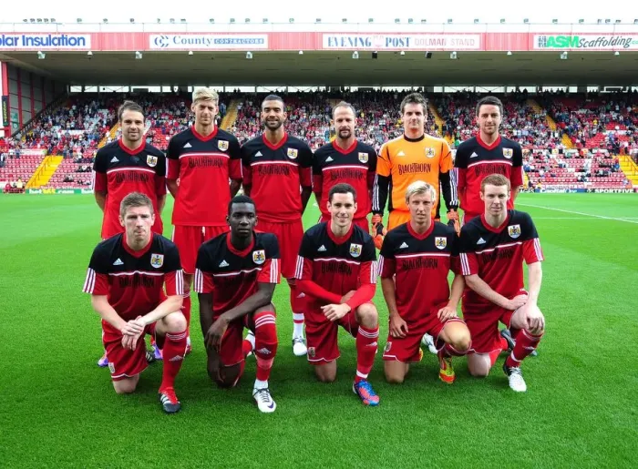 Framed Print : Star-Studded Squad Gathers for Louis Carey's Testimonial: Brett Pitman, Jon Stead, Liam Fontaine, Cole Skuse, Mark Wilson, Yannick Bolasie, Greg Cunningham, Martyn Woolford, Stephen Pearson