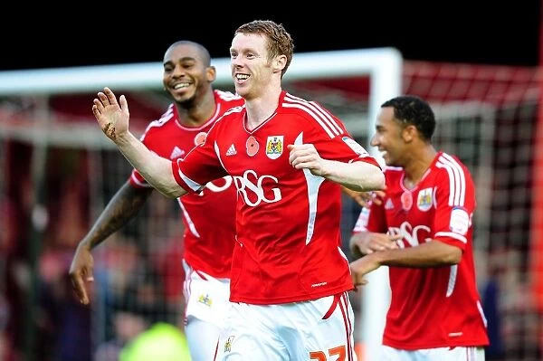 Stephen Pearson Scores First Goal for Bristol City against Burnley (05 / 11 / 2011)