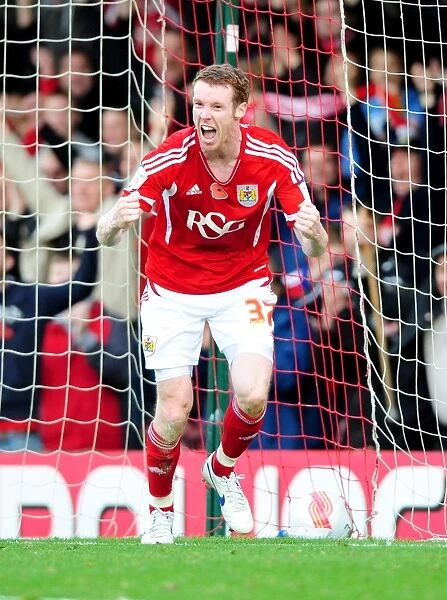 Stephen Pearson Scores First Goal for Bristol City vs Burnley (Championship, 05 / 11 / 2011)
