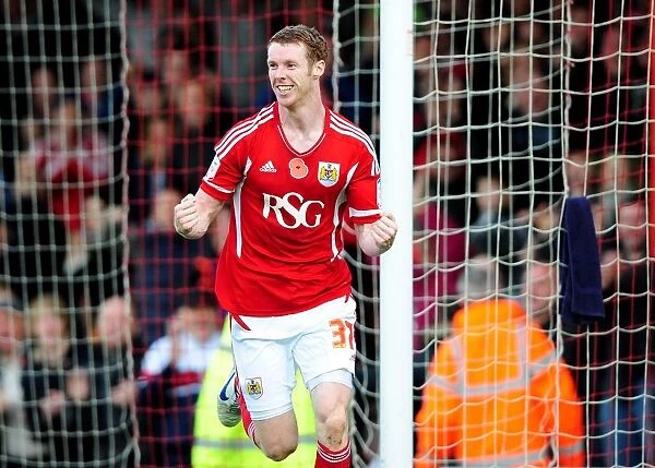 Stephen Pearson Scores First Goal for Bristol City vs Burnley (Championship, 05 / 11 / 2011)