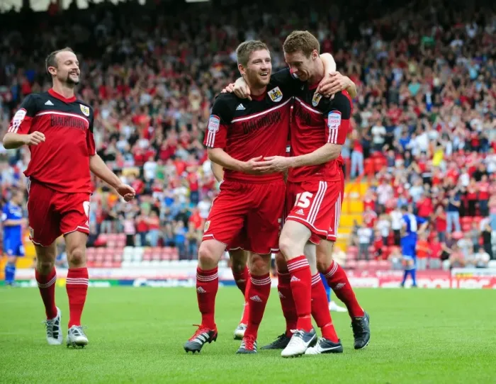 Framed Print : Stephen Pearson Scores First Goal: Bristol City vs. Cardiff City, Championship Match, 2012 Framed Print : Stephen Pearson Scores First Goal: Bristol City vs. Cardiff City, Championship Match, 2012