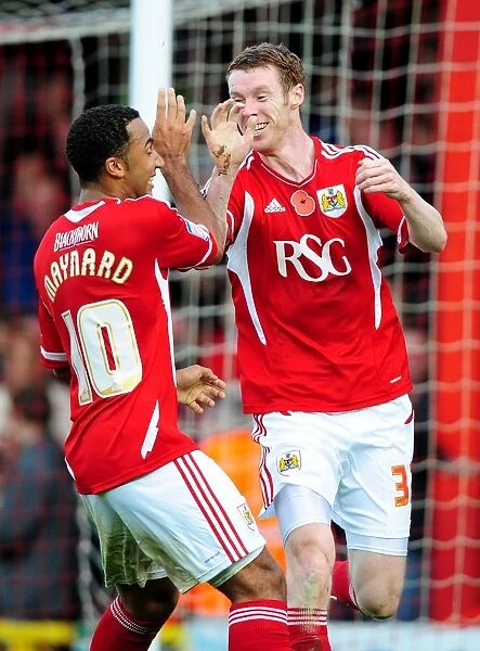 Stephen Pearson's Debut Goal: Euphoric Celebration with Nicky Maynard - Bristol City vs Burnley, Championship 2011