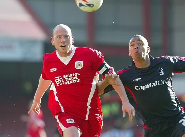 Steve Brooker in Action: A Standout Moment at Bristol City Football Club (05-06)