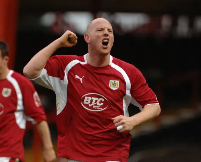 Framed Print : Steve Brooker's Euphoric Moment: The Unforgettable Celebration vs. Norwich City (Bristol City FC)