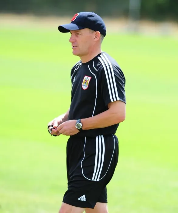 Framed Print : Steve Coppell: Intense Focus at the Helm of Bristol City - Pre-Season Training Framed Print : Steve Coppell: Intense Focus at the Helm of Bristol City - Pre-Season Training