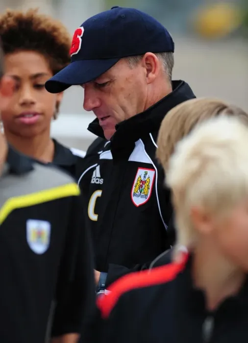 Framed Print : Steve Coppell Interacts with Bristol City Academy Players: Autograph Signing Session Framed Print : Steve Coppell Interacts with Bristol City Academy Players: Autograph Signing Session
