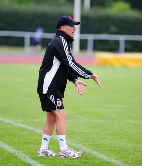 Framed Print : Steve Coppell: Manager of Bristol City Football Club at IFK Gothenburg Framed Print : Steve Coppell: Manager of Bristol City Football Club at IFK Gothenburg