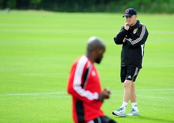 Steve Coppell Overseeing Pre-Season Training at Bristol City FC