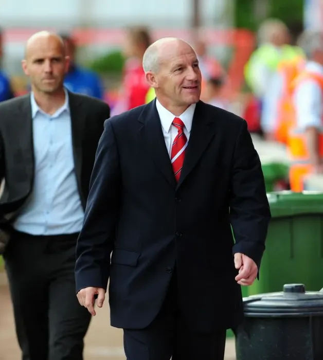 Framed Print : Steve Coppell's Determined Moment: From Exeter City to Bristol City Football Club