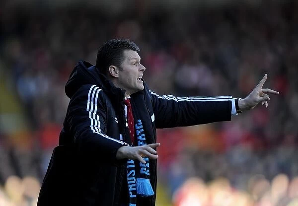 Steve Cotterill in Action: Bristol City vs. Swindon Town, Sky Bet League One, March 2014
