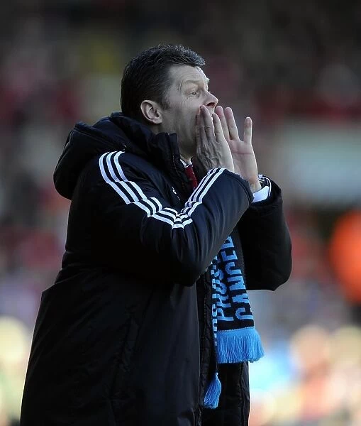 Steve Cotterill in Action: Bristol City vs Swindon Town, Sky Bet League One, March 2014