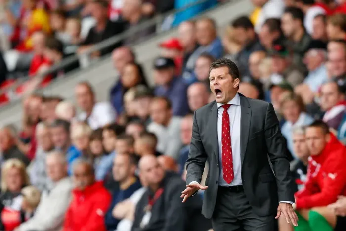 Framed Print : Steve Cotterill in Action: Fleetwood Town vs. Bristol City, 2014 Framed Print : Steve Cotterill in Action: Fleetwood Town vs. Bristol City, 2014