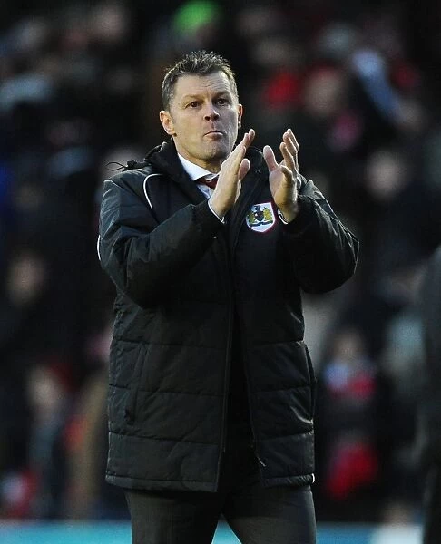 Steve Cotterill Appreciates Fans After Bristol City's Victory Over Fleetwood Town, January 2015
