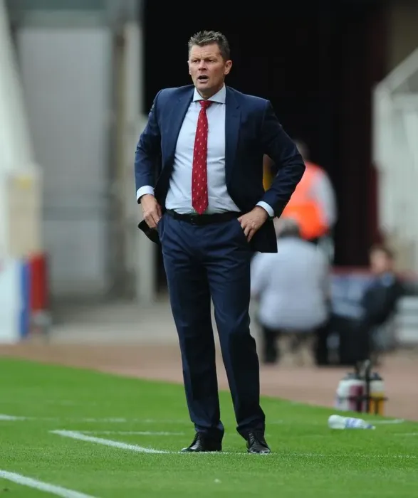 Framed Print : Steve Cotterill at the Helm: Bristol City vs. Middlesbrough at Riverside Stadium (August 22, 2015) - Sky Bet Championship Clash