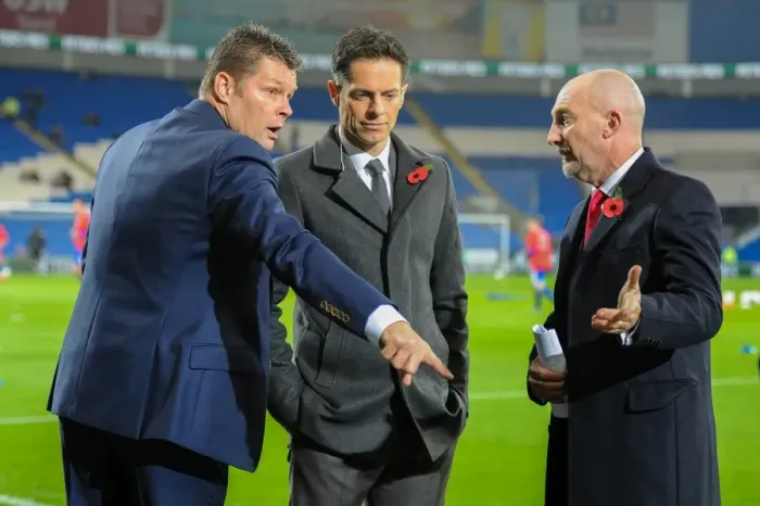 Framed Print : Steve Cotterill and Ian Holloway Pre-Match Conversation: Cardiff City vs. Bristol City, 2015 Framed Print : Steve Cotterill and Ian Holloway Pre-Match Conversation: Cardiff City vs. Bristol City, 2015
