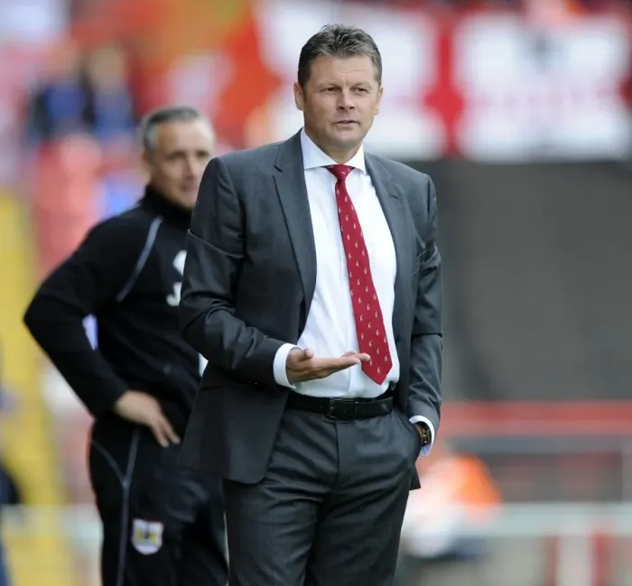 Framed Print : Steve Cotterill: Leading the Charge for Bristol City at Ashton Gate Framed Print : Steve Cotterill: Leading the Charge for Bristol City at Ashton Gate