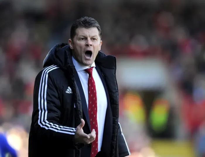 Framed Print : Steve Cotterill: Leading the Charge for Bristol City Against Swindon Town in Sky Bet League One, March 2014