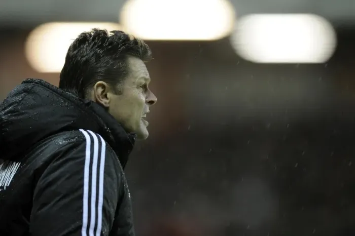 Framed Print : Steve Cotterill Leads Bristol City at Ashton Gate, February 4, 2014 - Football Match