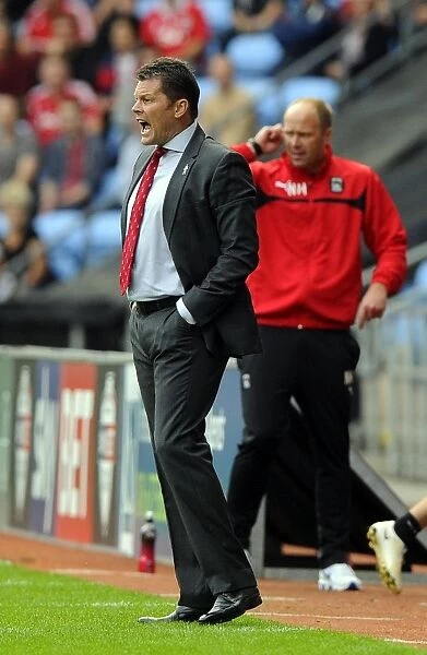 Steve Cotterill Leads Bristol City against Coventry City at Ricoh Arena, Sky Bet League One (181014)
