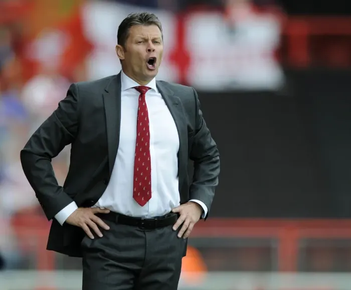 Framed Print : Steve Cotterill Leads Bristol City Against Doncaster Rovers in Sky Bet League One at Ashton Gate, September 13, 2014