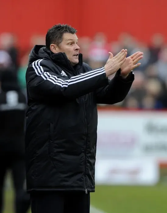 Framed Print : Steve Cotterill Leads Bristol City in FA Cup Battle at Tamworth, December 2013