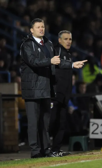 Framed Print : Steve Cotterill Leads Bristol City Against Gillingham at Priestfield Stadium (December 2014) - Sky Bet League One Clash