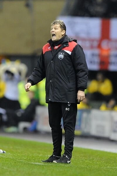 Steve Cotterill Leads Bristol City at iPro Stadium Against Derby County, Sky Bet Championship (December 15, 2015)