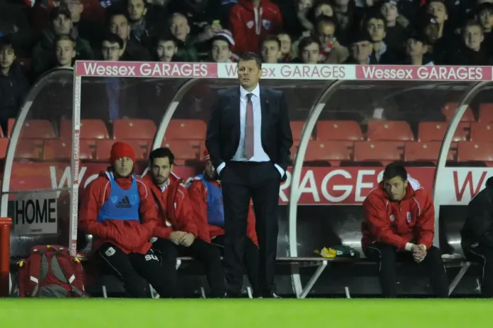 Framed Print : Steve Cotterill Leads Bristol City in Johnstone's Paint Trophy Match against AFC Wimbledon Framed Print : Steve Cotterill Leads Bristol City in Johnstone's Paint Trophy Match against AFC Wimbledon