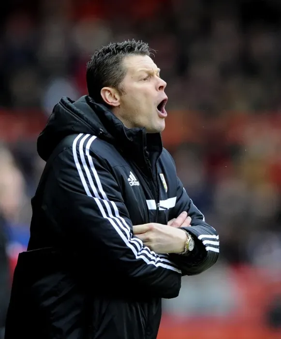 Framed Print : Steve Cotterill Leads Bristol City Against MK Dons at Ashton Gate, 2014 - Football Manager in Action Framed Print : Steve Cotterill Leads Bristol City Against MK Dons at Ashton Gate, 2014 - Football Manager in Action