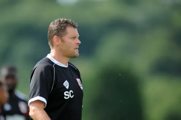 Framed Print : Steve Cotterill Leads Bristol City in Pre-Season Friendly Against Portishead Town, July 2014 Framed Print : Steve Cotterill Leads Bristol City in Pre-Season Friendly Against Portishead Town, July 2014