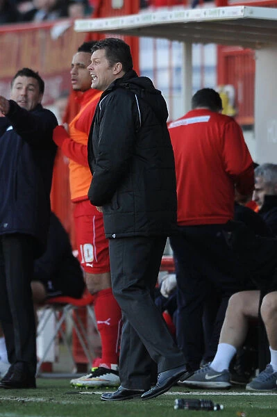Steve Cotterill Leads Bristol City in Sky Bet League One Match at Broadfield Stadium, March 2015