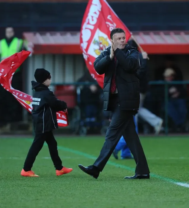 Framed Print : Steve Cotterill Leads Bristol City in Sky Bet League One Clash Against Crawley Town, December 2014