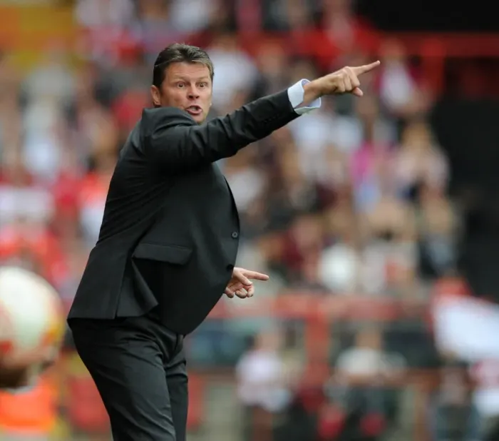 Framed Print : Steve Cotterill Leads Bristol City in Sky Bet League One Clash Against MK Dons
