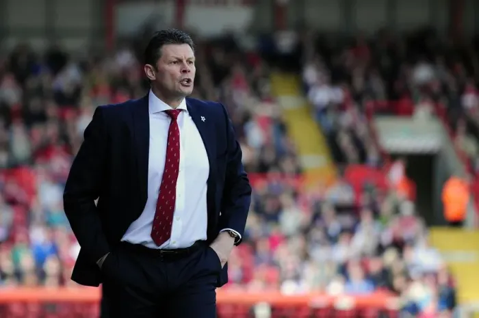Framed Print : Steve Cotterill Leads Bristol City: Sky Bet League One Clash Against Notts County at Ashton Gate, 2014