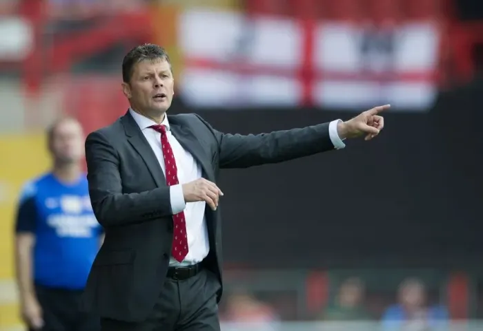 Framed Print : Steve Cotterill Leads Bristol City in Sky Bet League One Clash Against Scunthorpe United, 2014