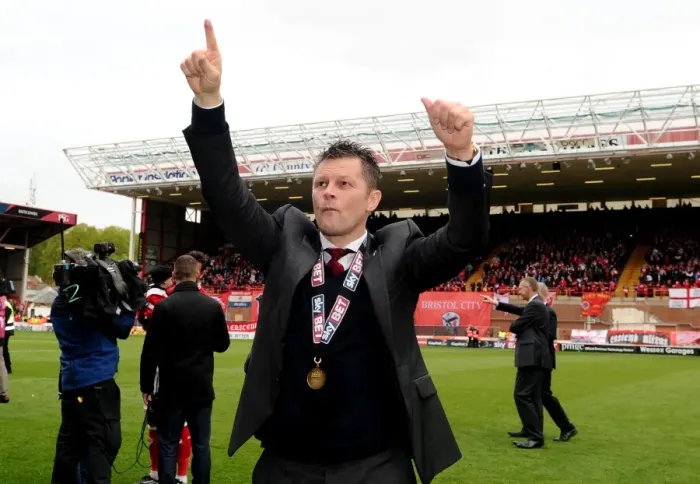Framed Print : Steve Cotterill Leads Bristol City in Sky Bet League One Clash Against Walsall, May 2015 Framed Print : Steve Cotterill Leads Bristol City in Sky Bet League One Clash Against Walsall, May 2015