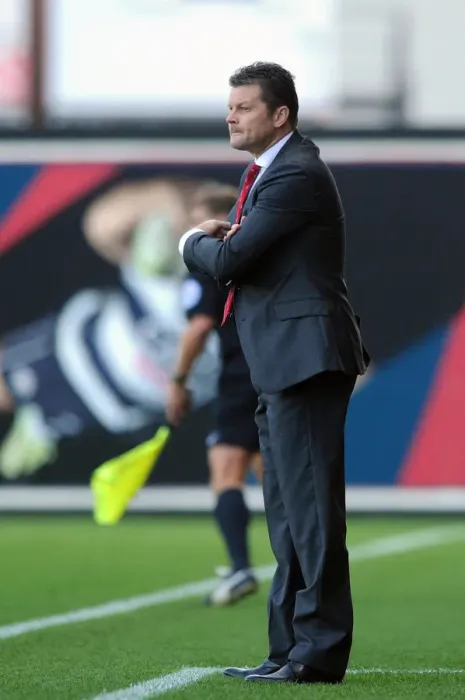 Framed Print : Steve Cotterill Leads Bristol City in Sky Bet League One Match Against Oldham Athletic Framed Print : Steve Cotterill Leads Bristol City in Sky Bet League One Match Against Oldham Athletic