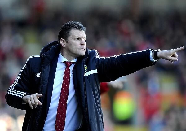 Steve Cotterill Leads Bristol City Against Swindon Town in Sky Bet League One, March 2014 - Football Match