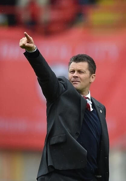 Steve Cotterill Leads Bristol City Against Walsall in Sky Bet League One, May 2015