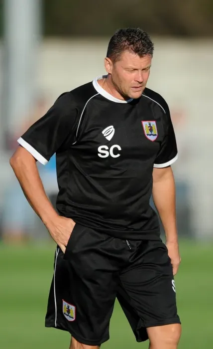 Framed Print : Steve Cotterill Leads Bristol City at Weston Super Mare's Woodspring Stadium (Pre-Season Friendly, 2014) Framed Print : Steve Cotterill Leads Bristol City at Weston Super Mare's Woodspring Stadium (Pre-Season Friendly, 2014)