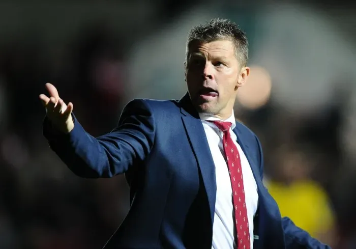 Framed Print : Steve Cotterill Rallies Bristol City Fans at Half Time vs Leeds United, 2015