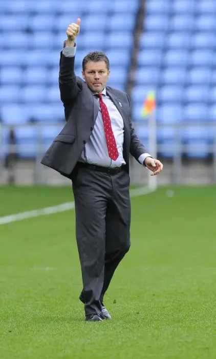 Framed Print : Steve Cotterill Salutes Coventry City Fans: Bristol City's Victory at Ricoh Arena Framed Print : Steve Cotterill Salutes Coventry City Fans: Bristol City's Victory at Ricoh Arena